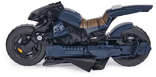 DC Batman - Batcycle 2 en 1 - Batcycle Qui Se Transforme en Batplane - Voiture Batman À Collectionner - Compatible avec Figurines 30 cm - Jouet À Collectionner - Jouet Enfant 4 Ans Et +