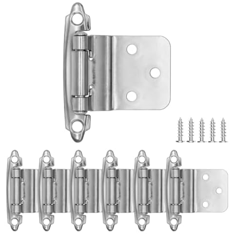 Donanim 3/8" Inset Satin Nickel Hinges Cover