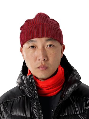 Arcteryx Ribbed Toque | Warm Wool-Blend Toque for Winter Hiking | Mars/Dynasty One Size