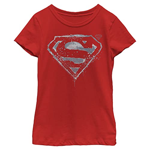 T-Shirt Superman Splatter Chrome confortable et résistant pour enfant actif