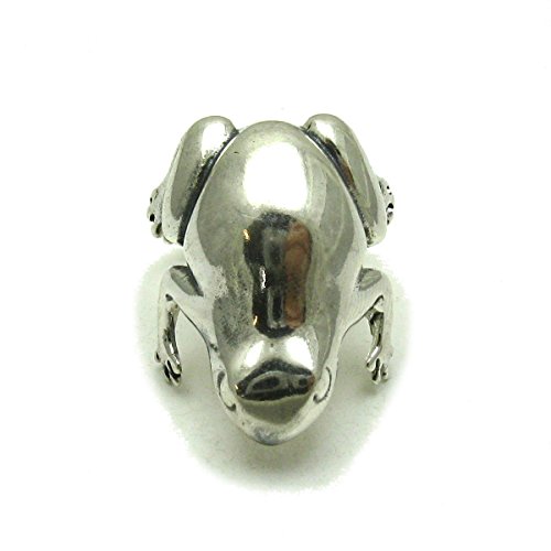 Bague Grenouille argent massif 925 grand modèle femme ajustable