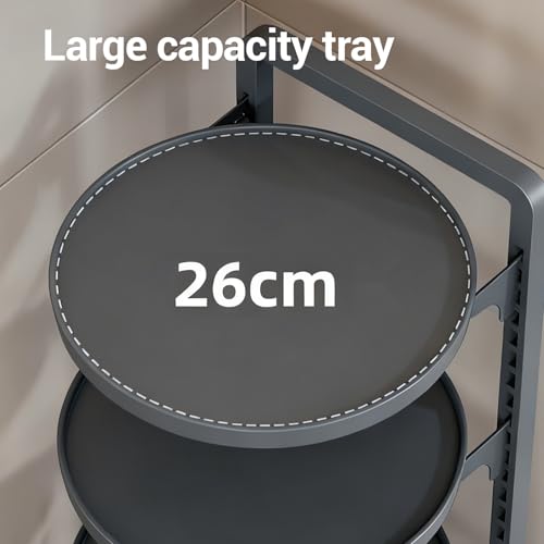 Organizador de ollas ajustable de 4 niveles para debajo del gabinete, rack de almacenamiento de ollas de acero al carbono para cocina, frutas, vegetales y condimentos miniatura 5