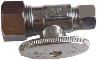 10 Pieces XFITTING 5/8" OD Compression x 3/8" OD Compression Valve, Straight