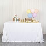 ❤ Lo que obtienes: 1 mantel rectangular de lentejuelas blancas de 152 x 259 cm, 152 x 259 cm para decoración de mesa de boda