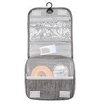 Nogsay Ostomy Colostomy Travel Bag Hanging Ostomy Supplies Bags for Colostomy Foley Catheter,Medical Supplies Ileostomy Pouch Accessories Hanging Wash Toiletry Bag Organizer (Grey)