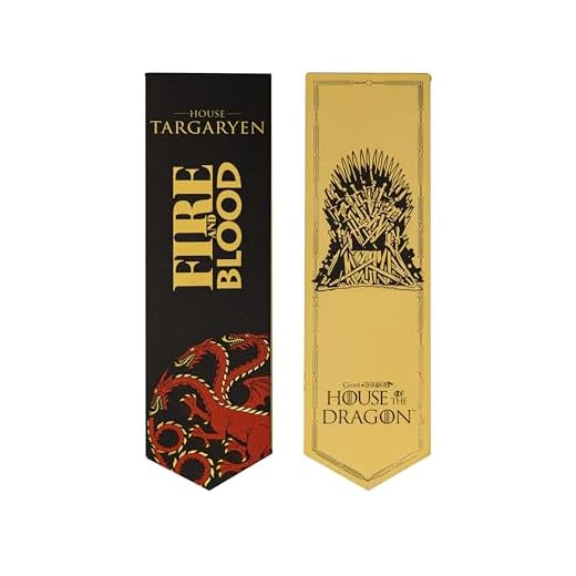 Cinereplicas Game of Thrones - Marcapáginas de metal Targaryen - 14 x 4cm - Licencia Oficial
