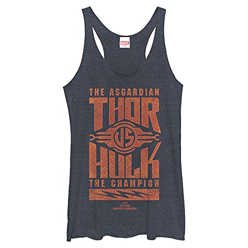 Débardeur pour homme Marvel Thor et Hulk bleu marine chiné taille XL