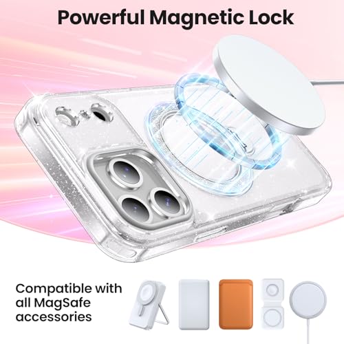 Aropuktek for iPhone-17-Pro-Max Case, Cute Clear Bling Sparkly, Clear by Aropuktek - Used condition - Image 6