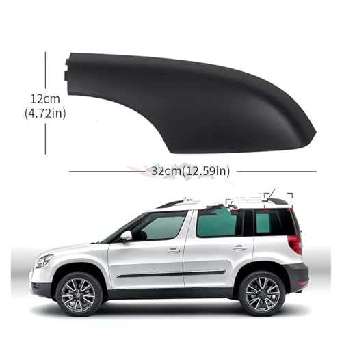 Barre de toit Skoda Yeti couvercle de galerie pour rail de bagages SUV coque 4pcs - 3