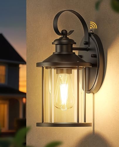 LumaBrite Aussenleuchte mit Dämmerungssensor, Groß Aussenlampe Wand mit Dämmerungssensor Wandleuchtâ€¦ – Miniatur
