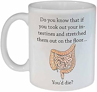 Funny Intestinal Fact Coffee or Tea Mug - Doctor Gift - Nurse Gift