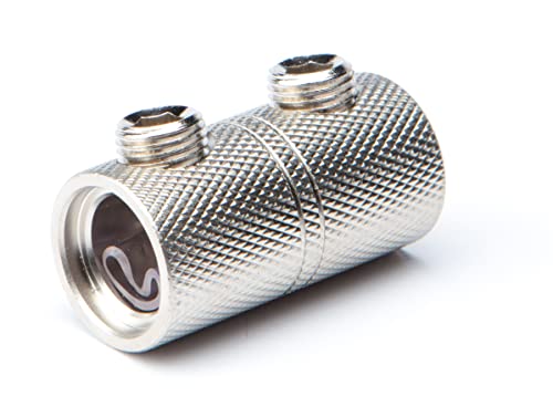 Harmony Audio HA-WC0 Car Stereo Power or Ground 1/0 Gauge Wire Splice Coupler - Nickel Plated
