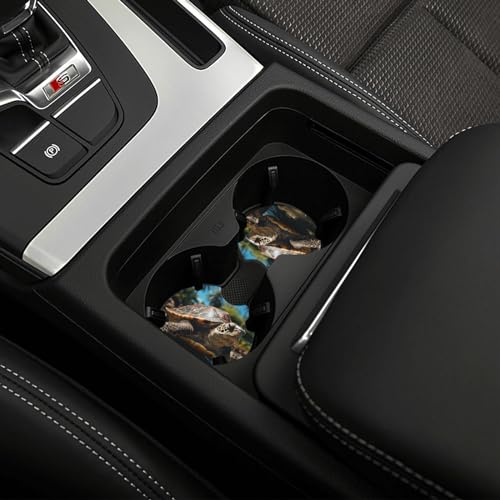 Portavasos para carro 2 piezas antideslizante negro miniatura 6