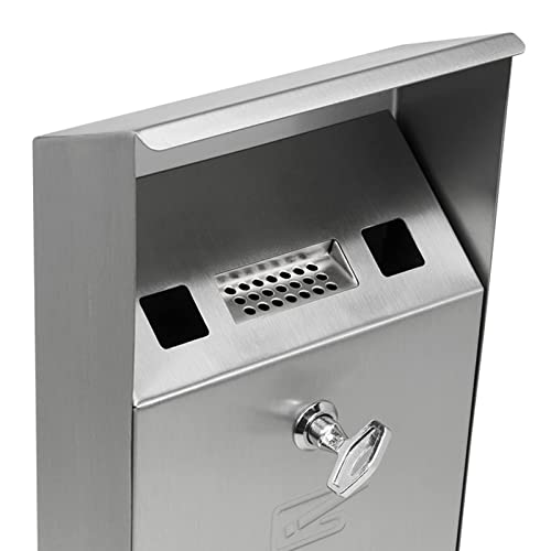 ścienna popielniczka zewnętrzna, Popielniczka na cygara Premium Outdoor, montowana na ścianie, na patio, do hotelu, kawiarni, biura, restauracji, baru itp.(Black)
