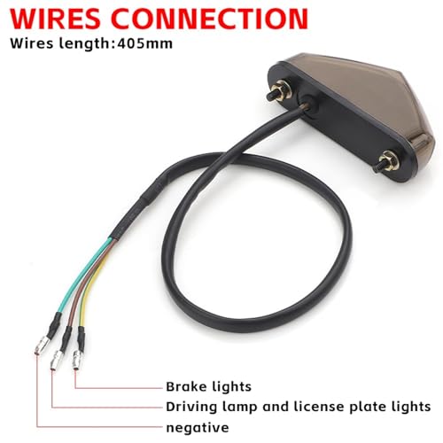 Feu arrière frein 12V résistant aux chocs pour pit bike - 5
