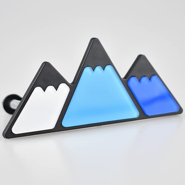 Image of Boigoo 3-Color Stripe Grille Emblem Badge Sticker Blue /White /Pale Blue