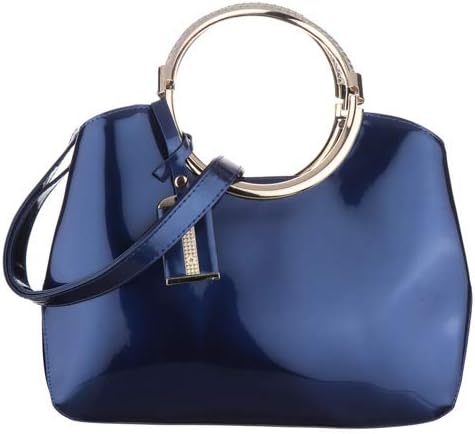 VALO Womens Blue Leather Handbag