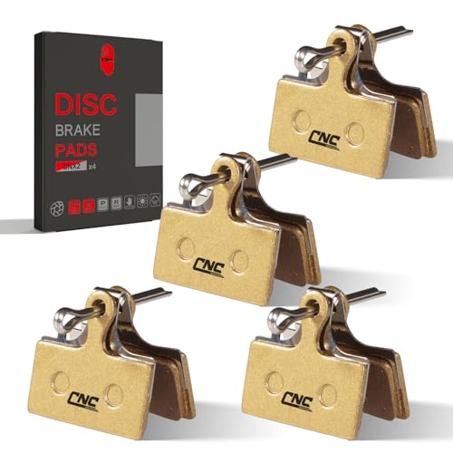 CNCLOL Bike Disc Brake Pads for Shimano Deore XTR M9000 M8000 M9020 M987 M988 M985 M615 M675 M785 XT SLX M7000 M666 RS785 Alfine S700 g01s/g02s/g03s/g01a/g02a/g03a.Semi-metallic(4 pairs)