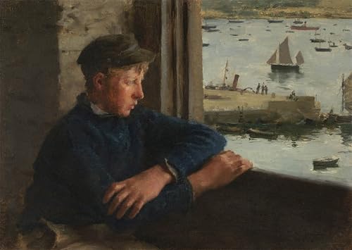 Le Look Out Henry Tuke Poster Peinture pour Habiller un Grand Mur Vide de Salon