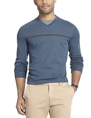 Long sleeve jaspe vee doubler Van Heusen 4XL confortable pour homme grand et fort