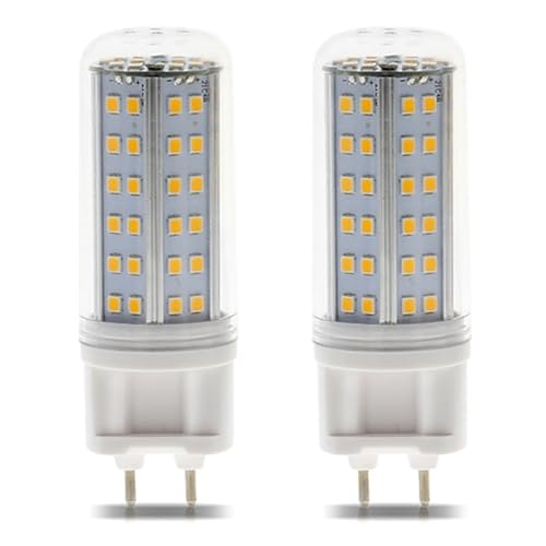 G12 Ampoule LED 10W, 85V-265V, 100W G12 Ampoule Halogène Équivalent, Vis De Maïs 1000LM pour Lustre Éclairage Domestique Non-dimmable, 2-Pack(Blanc Chaud)