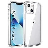 【DIFAYA】For iPhone13 mini ケース クリア TPU+PC 黄ばみにくい 耐黄変 耐衝撃 衝撃防止 米軍MIL規格取得 透明ケース クリアケース スマホケース スマホカバー いphone13mini透明ケース いphone13miniクリアケース (ストラップホールあり)