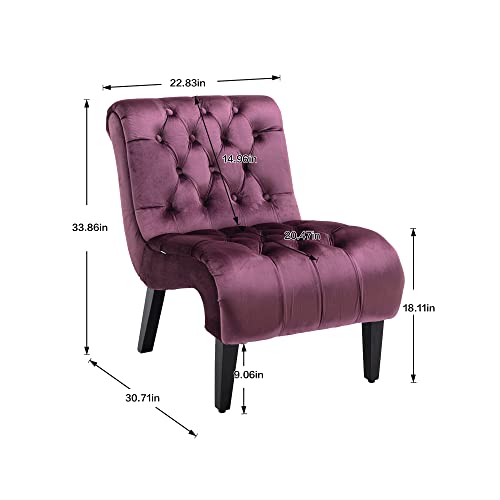 Sillón Velvet Plegable Violeta miniatura 2