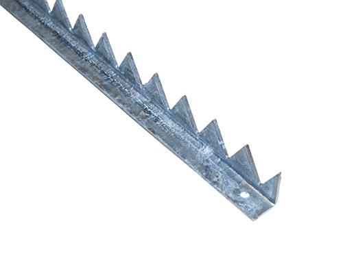 Preisvergleich Produktbild Zackenleiste zum Anschrauben 1 Meter in feuerverzinkt