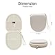 XANAD Kopfhörer Tasche für Sony WH-CH520 Kabellose Bluetooth Kopfhörer On-Ear Headphone Case Beige