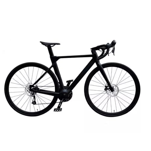 Bicicleta De Carretera Fibra De Carbono Bicicleta Urbana con Freno De Disco Integrado Ruedas De Aluminio Livianas para Hombres Mujeres Que Hacen Viajes Cortos 155-171CM/30speed