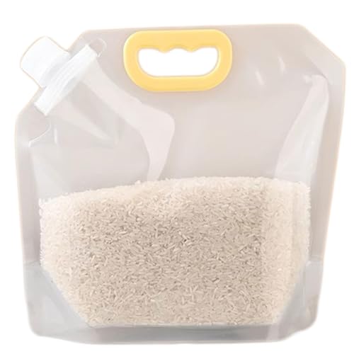 15 PackFood Storage Bags Grain Moisture-proof Sealed Bags Stand Up Packaging Pouches Large Reusable Sealed Bag with Handle and Cap BPA Free 13.7x12.6