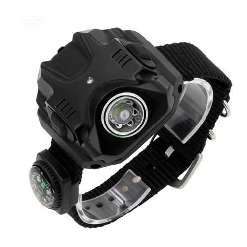 Bracelet tactique 2 en 1 avec lampe torche réglable et signal SOS