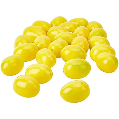 Galepromot 20Pcs Yellow (Lemon) Mini Fake Lemon Fruit, Plastic Foam Vegetables Fruit as Home Party Ornament Craft Photography Props Gift, Artificial Fruits