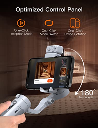 Hohem Isteady Xe Kit Gimbal Stabilizer For Smartphone, 3-Axis Phone Gimbal, Magnetic Fill Light, Portable And Foldable, Stabilizer For Iphone & Android, One-Key Inception, Gimbal For Video Recording #TOP4