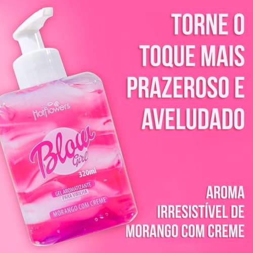 Gel Hidratante Corporal Hot Flowers Blow Girl Beijável Para Virilha e Corpo Pele Macia Hidratada Che