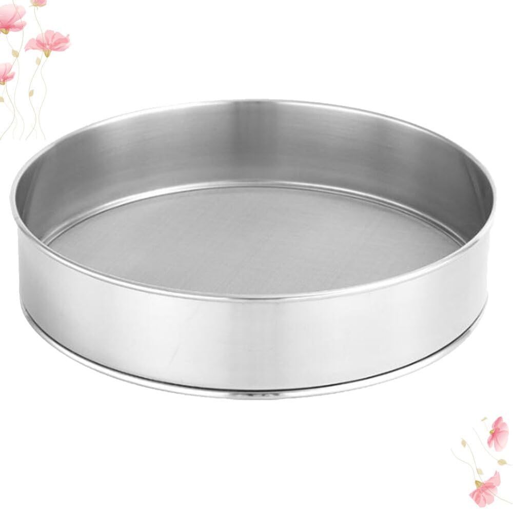 Premium Stainless Steel 11.8 Flour Mesh Sifter - Ideal for Baking & Icing Sugar