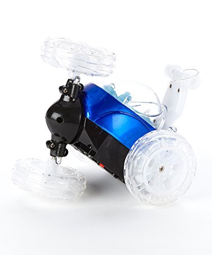 Mindscope Turbo Twisters Blue 49 MHZ Bright LED Light Up Stunt RC Remote Control Vehicle