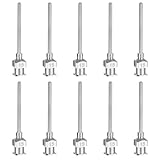 PATIKIL Aguja Dispensadora de Punta Embotada 15G, 10 Unidades de Agujas Dispensadoras de Líquido de Acero Inoxidable de 1 Pulgada con Cierre de Cebo para Rellenar Tintas Líquidas