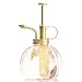 Purism Style Plant Mister- Pink Color Glass Bottle & Brass Sprayer (Matt Gold)