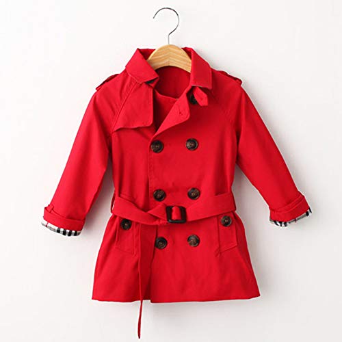 image for LSERVER Kids Boys Trench Coat Toddler Girls Windbreaker Autumn Spring 