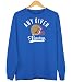Produktbild 49ers Any Given Sunday Forty-Niners San Francisco Football Premium Sweatshirt Kinder Unisex Sweater Pullover, Farbe:Royalblau (Royal Blue JH030k), Größe:3-4 Jahre (104)