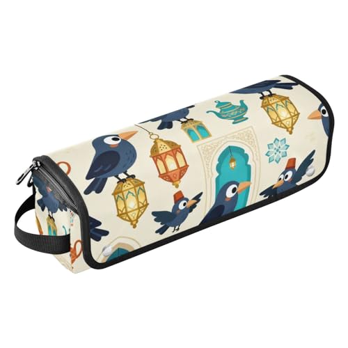 Funda para Laptop con Tapete de Hierro 13 y 14 Pulgadas con Diseño de Pájaro y Linterna, Portátil, Impermeable, Abierta y Plana para Viajes miniatura 1