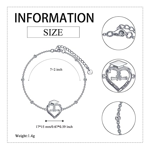 Image of VONALA Witches Knot /Compass /Dragonfly /Clover Bracelet Sterling Silver Adjustable Charm Bracelet Summer Beach Foot Chain Jewelry for Women Gifts