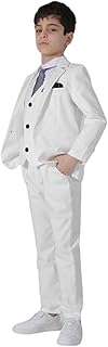 Niño Traje Tres Piezas Conjunto Chaqueta Chaleco Pantalones para Ceremonia de Graduación Uniforme Colorido