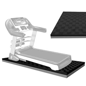 Treadmill Mat for Hardwood Floors, Exercise Equipment Mat, Reversible, Exercise Mats for Home Workout, 2.5cm/4cm Gym Mats, Suitable for Bikes, Rowing Machines, Elliptical Machines(Gray,200x100x