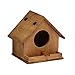 野鳥用巣箱寝床 野鳥の餌台 木制 鳥小屋 動物用ハウス 木制 鳥の巣箱 鳥の巣 小鳥のツボ巣 ミニ木製の鳥の巣の家 鳥小屋 屋外 小動物用ハウス 隠れ家 小さ な鳥のためのハンギングバードハウス 家の装飾 親の贈り物 鳥用品