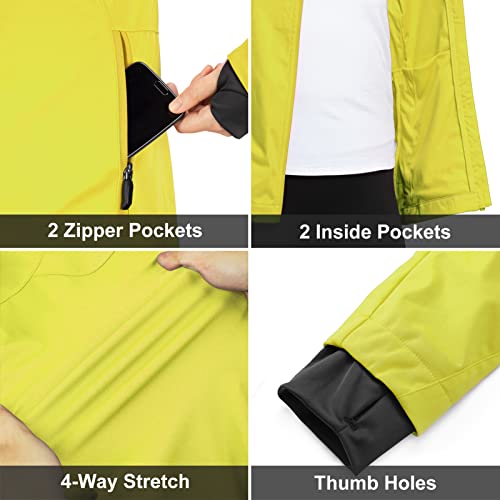 33,000Ft Men's Cycling Jacket Long Sleeve, Waterproof Running Bike Vest Outerwear Reflective Windproof Sleeveless Jacket #TOP4