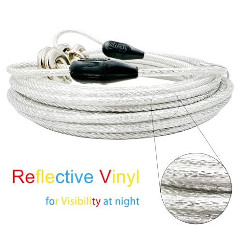 Petest 40ft Reflective Tie-Out Cable for Heavy Dogs Up to 125 Pounds Review product image