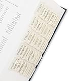 White Bible Tabs for Women & Men, Laminated Bible Tabs for Study Bible, Boho Theme Bible Tabs for Easy Navigation, Simplify Your Bible Reading Experience with Easy-to-Use Indexing Tabs