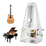 Métronome mécanique, métronome de haute précision, métronome transparent pour piano, guitare, violon, Guzheng, batterie, son fort pour débutants, professionnels
